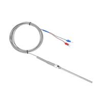 Capteur de température de four à filetage M8 K/J/PT100, sonde de 50 à 200 mm, plage de 0 à 800 °C, câble de 1 à 5 m (5 m M8 J, 50 mm)