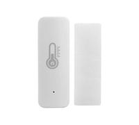 Luminea Home Control Capteur de température et d'humidité de l'air connecté avec commandes vocales - x4