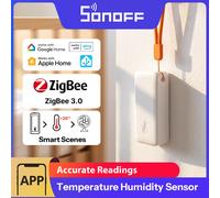 Capteur de température et d'humidité SONOFF Zigbee, maison intelligente, Airguard TH Lite SNZB-02B, contrôle par application Ewelink, compatible avec Alexa Google BLANC