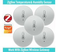 Capteur de température et d'humidité Zigbee, contrôle vocal, hygromètre intelligent pour la maison, fonctionne avec la passerelle tuya, sans batterie 3PCS