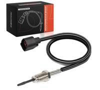 Capteur de température, filetage M12x1,25, longueur de câble de 615 mm, 2 connecteurs, capteur NTC, boîtier de connexion angulaire