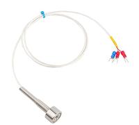 Capteur De Température Magnétique PT100~60 à 150 ℃ K ~ Capteurs De Température à Thermocouple Sonde à Thermistance à 3 Fils pour Moteur De Pompe, Chaudière, Pompe De Compression(1m/39.37in)