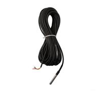 Capteur de température numérique avec câble de 10 m, sonde étanche en acier inoxydable pour contrôle thermostatique, réservoir de stockage et goulotte de câble