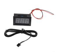 Capteur de température numérique LED - 50 à 110 °C | Jauge de température électronique DC 12 V Thermomètre numérique compact pour lecteur de température