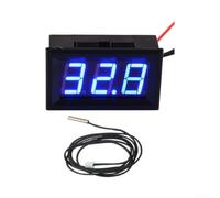 Capteur de température numérique LED - 50 à 110 °C | Jauge de température électronique DC 12 V Thermomètre numérique compact pour lecteur de température