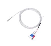 Capteur de température PT100 RTD, sonde multitype avec câble PTFE à 3 fils haute précision, étanche 1 pièce(Regular Type 1M)