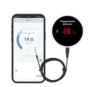 Capteur de température Tuya wifi avec sonde externe étanche moniteur de température intelligent avec écran LCD rétroéclairé batterie rechargeable