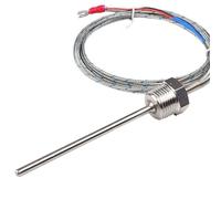 Capteur de Thermocouple k étanche en acier inoxydable 1/2 NPT, sonde Pt100 50mm 100mm 150mm 200mm, contrôleur de température PID, fil de 2M(Pt100 50mm)