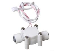 Capteur Débit Plastique 24V pour d'Eau Compact Capteur Débit | Connecteur rapide 2 points, montage outil, pour idéal maintenance, compatible 24V, filtration