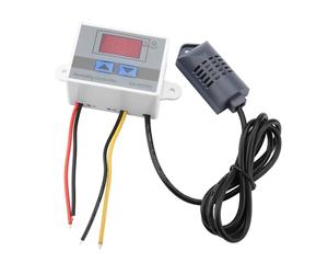 Capteur d'Humidité de Contrôleur d'Hygromètre LCD Numérique XH-W3005 LCD Haute Précision 0~99% Hr 12v / 24v / 220v (en Option)(220V)
