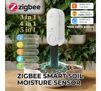 Capteur d'humidité du sol intelligent Zigbee, testeur d'humidité, de température, de luminosité et de fertilité du sol pour jardin, compatible Zigbee2MQTT Tuya For Z2M(3 In 1)