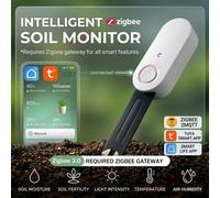 Capteur d'humidité du sol Zigbee, testeur de sol intelligent, moniteur de fertilité, détecteur de température, d'humidité et de lumière, pour l'automatisation d'irrigation Tuya Z2M