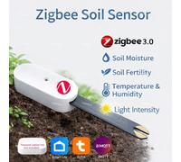 Capteur d'humidité du sol Zigbee, testeur de température, d'humidité, de luminosité et de fertilité, version optionnelle 2MQTT et Tuya Smart Life pour jardin