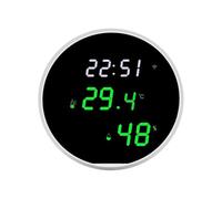 Capteur d'humidité et de température Wi-Fi, écran LED, application de contrôle, alarme de température intérieure avec horloge