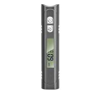 Capteur d'humidité professionnel avec double détecteur, gris | Hygromètre numérique avancé avec écran éclairé et charge USB C pour l'environnement domestique