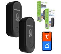 Capteur extérieur de température et d'humidité WiFi GreenBlue, Android/iOS, 3,0 V CC, LR03 x 2, GB741, lot de 2
