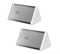 Capteur intelligent de fuite d'eau et de pluie avec 37 électrodes - Détecteur d'inondation sans fil IPX7 pour domotique, moniteur à distance BLE, blanc (2 pièces)