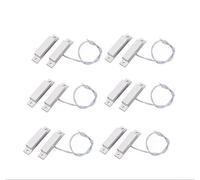 Capteur Magnétique Filairé pour porte Fenêtre ABS Capteur Magnétique(6PCS) | Matériau ABS pour robuste, résistant rouille, usage longue durée, environnements variés, ou marron