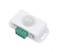 Capteur Mouvement PIR DC 12V 24V 8m Interrupteur Auto | Détection 8m, délai 1-10min, tension 12-24V, courant pour 6a, usage intérieur extérieur