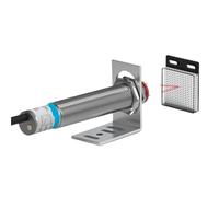 Capteur photoélectrique Laser rétro-réfléchissant série M12 10-30V NPN PNP, point Visible 2mm, Distance de détection 6M réglable(NPN NC)