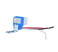 Capteur Photoélectrique Réglable Commutateur Automatique 10A Multi-Voltage AC 12V/24V/110V pour Contrôle Automatique d'Éclairage de Rue