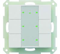 Capteur tactile MDT KNX, 6 fois Plus, blanc pur brillant, 1 pièce.