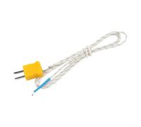 Capteur Température Type K 1m Fil Résistant Chaleur | Câble 1 mètre flexible, isolation haute température, léger 9g, usage four, pour laboratoire précis