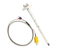 Capteur thermocouple de type K avec isolant à double trou pour applications de sonde de four en céramique à haute température, température mesurée de -50 à 1300 °C (300 mm)