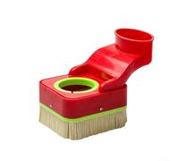 Capuchon anti-poussière de broche en plastique 75 mm Capot anti-poussière | Design de brosse, protection uniforme, empêche les dommages, 70 mm de diamètre, couleur rouge