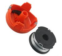Capuchon de bobine et ligne pour Black & Decker, installation rapide, matériau plastique, pièce de rechange pour débroussailleuse de jardin