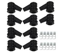 Capuchon de Bougie pour Tronçonneuse 10 Pièces en Caoutchouc | Bouchon D’allumage Haute Pression, Noir, pour Spark Plug et Élagage ou Abattage