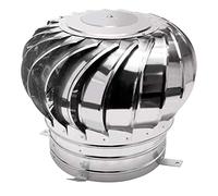 Capuchon de cheminée rotatif en acier inoxydable anti-courant d'air pour pots de cheminée standard, turbine rotative résistante aux intempéries pour 110 mm et 200 mm