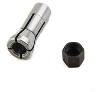 Capuchon de mandrin de serrage en métal et écrou de rechange pour outils électriques rotatifs Gd0600 906 763620-8 763627-4 Gd0603 Gd0601 3 mm ou 6 mm Taille (6 mm + écrou)