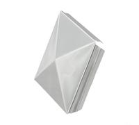 Capuchon de poteau en acier inoxydable galvanisé, chapeau de colonne carrée pyramide pour accessoires de clôture de jardin en métal, extrémité de balustrade extérieure, protection de poteau