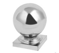 Capuchon de poteau pour escalier SOURCING MAP 60mm x 60mm Argenté inox 201 pour portails balcons clôture escalier Newel