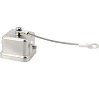 Capuchon de protection HARTING 3A en acier inoxydable pour 1 étrier sur la partie inférieure Dispositif anti-perte avec petite boucle et