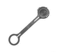 Capuchon de protection pour raccord rapide, en aluminium et en plastique avec filetage, rouge/noir/argent pour tuyaux hydrauliques (noir)