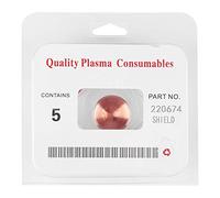 Capuchon de tasse de bouclier Plasma pour consommables de torche de découpe MAX45, 5 pièces, 220674