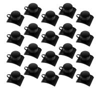 Capuchon de Vis de Toiture Anti-uv en Plastique 200 Pièces, Noir | Base Carrée Scellée, Dôme Circulaire, pour Toits Acier et Boulons, Finition Décorative