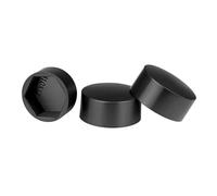 Capuchon d'écrou de boulon PE M4-M30 Protection de dôme | Couvercle de décoration en plastique hexagonal exposé(Black,17x11xM10(20pcs))