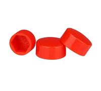 Capuchon d'écrou de boulon PE M4-M30 Protection de dôme | Couvercle de décoration en plastique hexagonal exposé(Red,10x8xM6(20pcs))