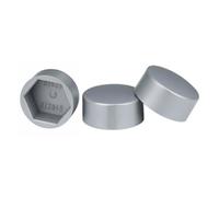 Capuchon d'écrou de boulon PE M4-M30 Protection de dôme | Couvercle de décoration en plastique hexagonal exposé(Gray,36x20xM24(5pcs))