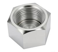 Capuchon d'extrémité de tuyau hexagonal à filetage femelle NPT 1-1/2, bouchon de tuyau à tête hexagonale à filetage interne, raccord de tuyau à extrémité fermée pour plomberie, étanchéité de