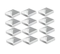Capuchon Poteau Clôture La conception en acier de pyramide chapeau supérieur poteau barrière zinc for la protection 7x7cm empêche fissuration Pour une cour
