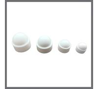Capuchons de protection pour écrous de boulon dôme en plastique blanc M6 M8 M10 M12, 10 13 17 19 mm (10, M6 (10 mm lé))