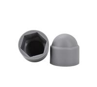 Capuchons d'écrous hexagonaux colorés en PE, couvercles de boulons rotatifs M3-M24, Protection extérieure décorative for roue voiture, du matériel coulissant(Grey,M12x19x23 (10Pcs))