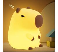 Capybara mignon veilleuse enfants Silicone veilleuse cadeau USB Rechargeable Animal tactile chevet sommeil Capybara Night Light