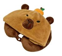 Capybara -shaped Kusens - Oreiller de en mousse | Coussin en forme de U | Coussins de pour adultes | Volant Dormant Confortable Et Doux Sur Les Avions Voitures Autobus Et Trains 28 Cm/11