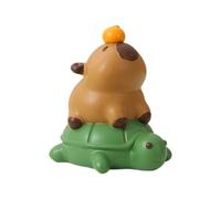 Capybaras Statue miniature Motif animal de dessin animé K | Figurines miniatures en résine pour décoration de maison et de voiture, chambre à coucher et bureau