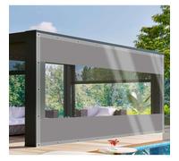 CAQXAQP Bâche PVC Transparente 2,2 x 2,8m, 0,5 mm Imperméable Extérieur | avec œillets , Résistante, pour Pergola, Terrasse, Jardin,Protection Hivernale